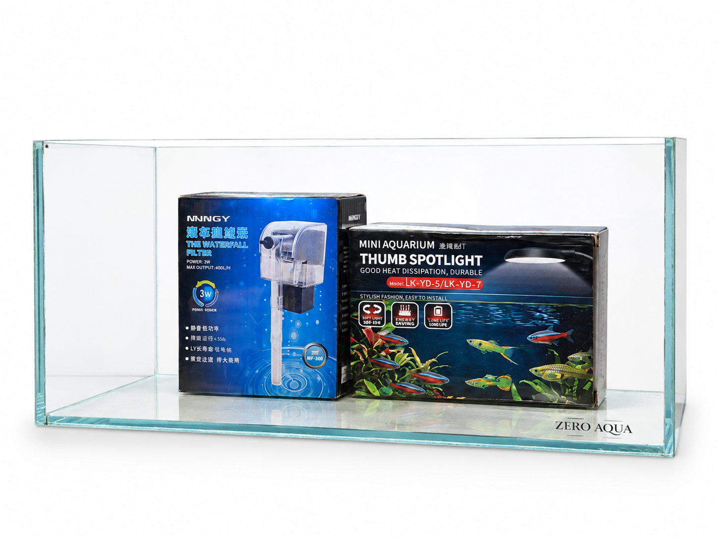 Zero Aqua 6 Inch Beginner Aquarium Combo Kit